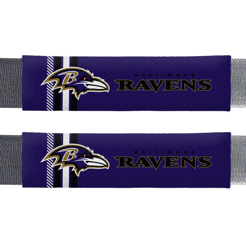 وسادات حزام الأمان من Fremont Die NFL Baltimore Ravens Rally، مقاس عالمي، مقاس عالمي، ألوان الفريق